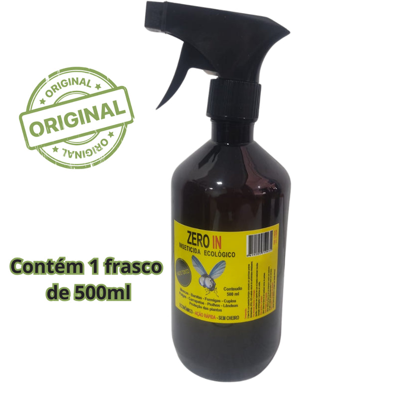 Inseticida Ecológico Mata Mosca, Formiga, Barata 100% natural 500ml + borrifador